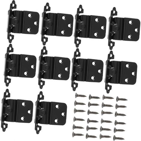 10 charnières à fermeture automatique pour portes métalliques épaisses, ressorts de placard (1/5)