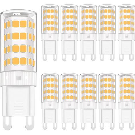 G9 LED Light Bulbs Dimmable, 5W LED Small Corn Bulb Warm White, 360° Beam Angle Energy Saving Light Bulbs for Home Lighting LED Lamp 10 Pack