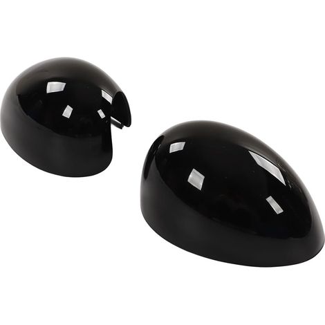 Couverture Miroir Remplacement Noir Brillant pour R55 R56 R57 R58 R59 R60 R61, Protéger Le Miroir de L'aile, Conception élégante, Match 1: 1, en Matériau ABS, Costume pour Pli (1/5)