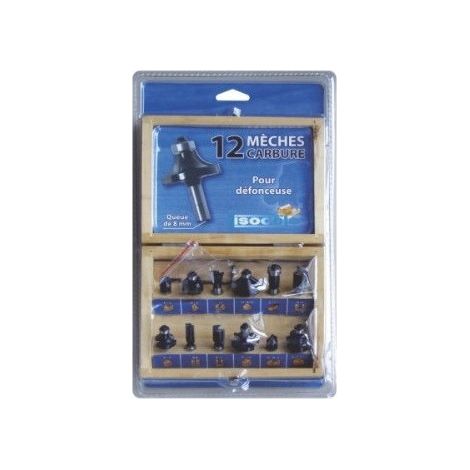 418.700.12 Set di 12 frese per profili 8 mm (1/2)