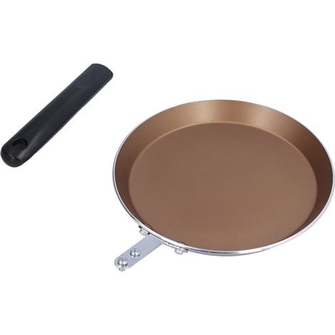 Poêle à crêpes à fond plat de 15 cm (6 pouces) en pierre médicale antiadhésive pour cuisine et plaque à induction (1/5)