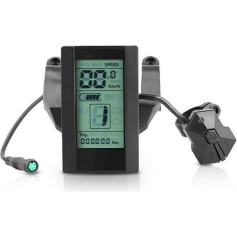 Compteur de navigation LCD 800S pour vélos électriques, compatible avec les moteurs centraux BBS01 et BBS02, protocole CAN et Bluetooth. (1/5)