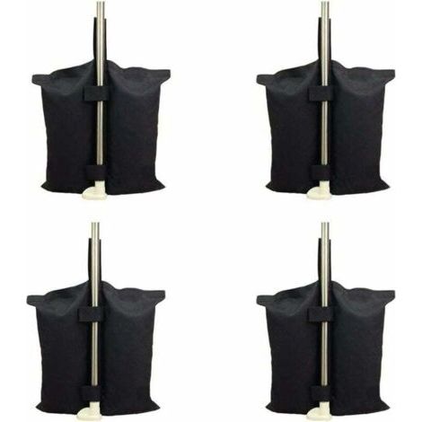 Sac de lestage robuste de qualité industrielle avec coutures doubles pour auvent de tente dépliable Noir (1/5)