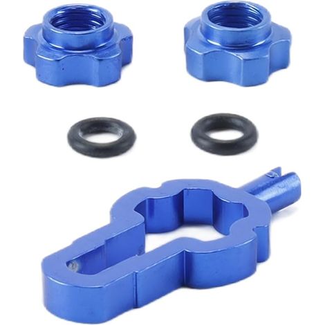 Jeu de clés à valve de vélo 4 en 1 – Extracteur de valve Presta/Schrader avec insert de noyau et outil pour écrou borgne (noir) (1/5)