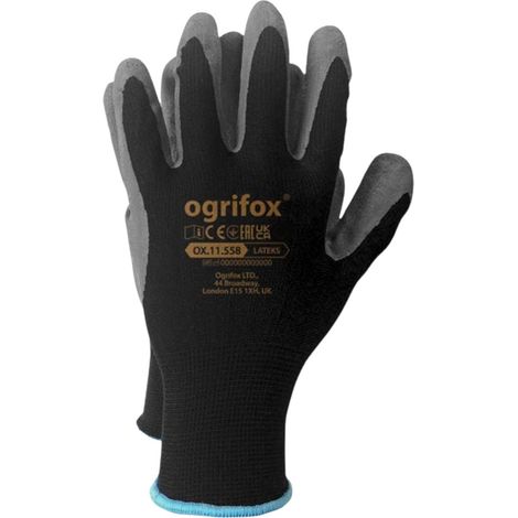 BURI Ogrifox Arbeitshandschuhe Gr.9-11 Schutzhandschuhe Winter Montage Handschuhe, Größe:11, Variante:Winort - 9, Lateks BS