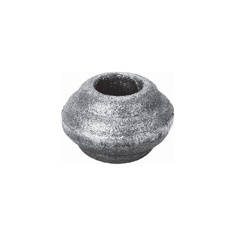 Garniture pour barreaux de Ø14mm - Hauteur 25mm largeur 35mm - Fer forgé - À souder - DECO FER FORGE