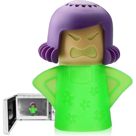 Nettoyeur Micro-ondes à Vapeur - Contenant en Plastique Résistant à la Chaleur - Pour Nettoyage Désinfectant avec Vinaigre et Eau - 1 Pièce (1/5)