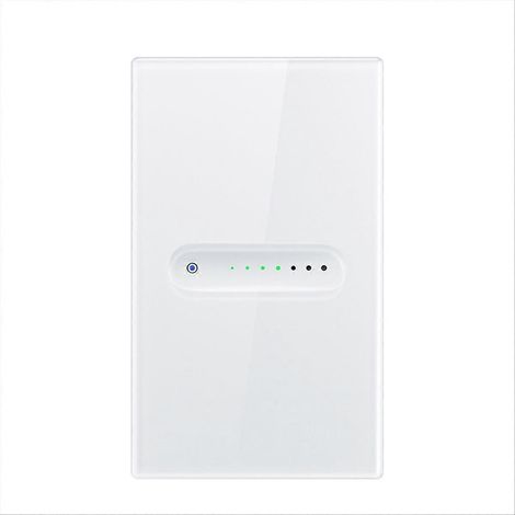 Interrupteur variateur mural tactile intelligent Tuya ZigBee, compatible avec les appareils américains et contrôlé à distance via l'application Smart Life (1 pièce). (1/5)