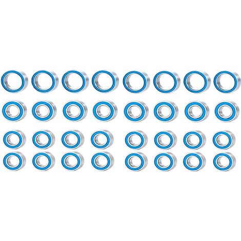 Kit de 32 roulements à billes étanches en caoutchouc R32 pour pièces de voiture RC Tamiya 110 (1/4)