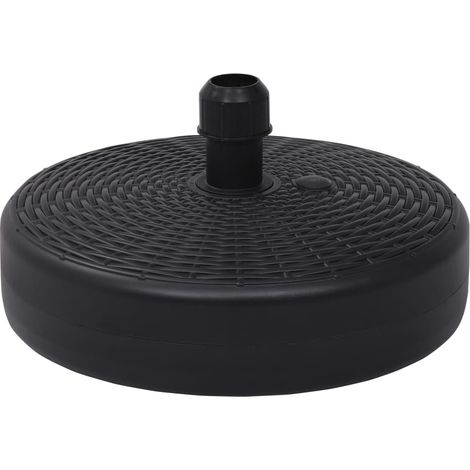 Sonnenschirmständer Sand/Wasser 24 L Schwarz