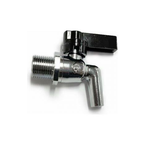 RUBINETTO A SFERA CON GUARNIZIONE CROMATO PER FUSTI OLIO ATTACCO 1/2'' (11953) (1/2)
