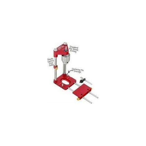 Soporte para taladro inalámbrico con abrazadera hexagonal para superficies y piezas de trabajo redondas. (1/4)