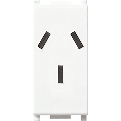 VIMAR - 14250 Presa SICURY 2P+T 10A argentino bianco