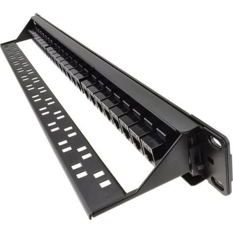 Netzwerk-Patchpanel, 24 Ports, 1 HE, Rackmontage, Cat6-Patchpanel, RJ45 Pro 110, einfache Installation (1/5)
