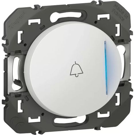 Legrand Dooxie 600018 Push button indicator light and Dooxie doorbell marking 1 station - 6A - 250V - White