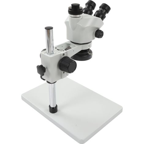 Trinokulares Stereomikroskop, 24 MP, 1080p, 3,5- bis 50-facher stufenloser Zoom, mit LED-Lampe, 100–240 V, EU-Stecker (1/5)