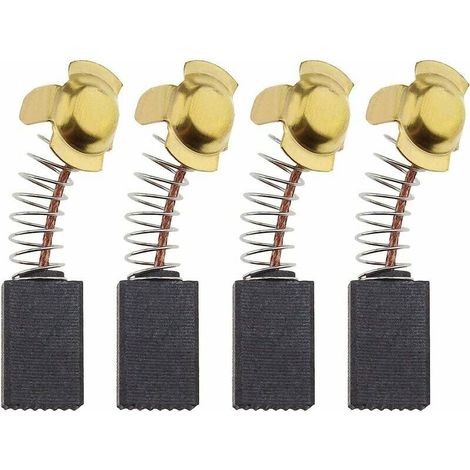 2 paires de balais de charbon, 6 x 10 x 16 mm, pour moteur électrique, compatibles avec perceuse SDS Plus, accessoire de remplacement (1/5)