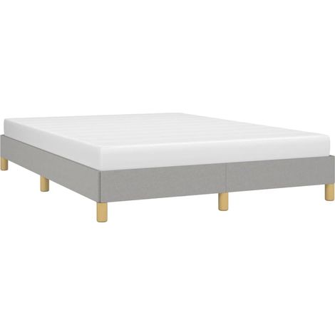 Giroletto senza Materasso Grigio Chiaro 160x200 cm Tessuto vidaXL