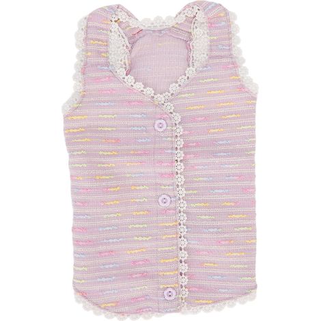Gilet En Dentelle Pour Chien - Style Brise Parfumée - Boutons Pétales - Pour Chiot Poméranien - Taille L (1/5)