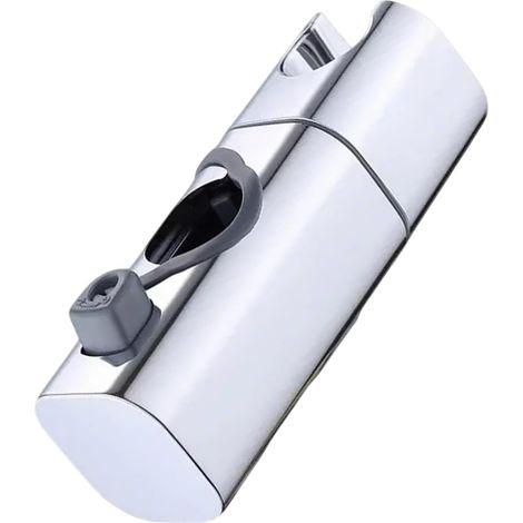Support de pommeau de douche rond, douchette portable, base fixe, barre coulissante réglable, étagère, accessoires de salle de bain, support de pommeau de douche réglable, quincaillerie (1/5)