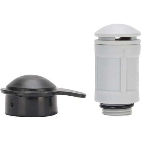 Valve de jet d'air avec capuchon - 1 pièce - Plastique ABS et caoutchouc - Remplacement étanche pour piscine hors sol - Compatible modèles série 261xx - Noir (1/5)