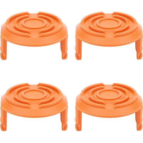 Couvercle de bobine de tondeuse à gazon, 4 pièces, accessoire de remplacement pour Worx WA0010-débroussailleuse (1/5)