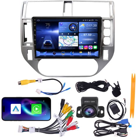 Autoradio 9" Ford Kuga C-Max 2007-2011 Quad-Core 4+64G CarPlay Android Auto WiFi 6 GPS Bluetooth Caméra AHD (1/5)