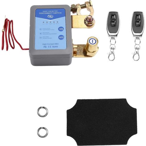 Interrupteur de déconnexion intelligent 12 V/24 V 240 A pour batterie de voiture ou de bateau, interrupteur de coupure automatique de l'alimentation (1/5)