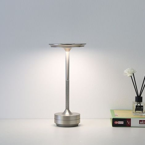 Lampe de bureau USB en forme de I Lampe de bureau UFO Lampe de bar transparente Décoration de chevet de chambre Lampe de bureau LED Veilleuse (1/4)
