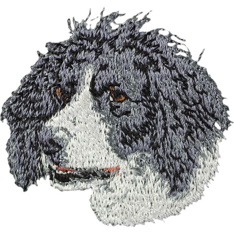Münsterländer - parche con forma de perro, parche bordado, decoración única para una mochila de Art-Dog (1/3)