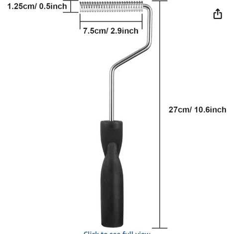 Rouleau de Débulleur pour Fibre de Verre, Rouleau Anti-Bullage de Stratification, Manche en ABS, Cadre Aluminium, Outil Industriel de Laminage (1/3)