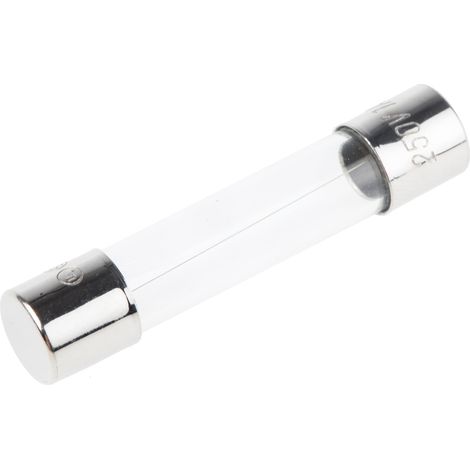Cartouche fusible RS PRO, 1A, 6.3 x 32mm, Type F, 250V c.a.