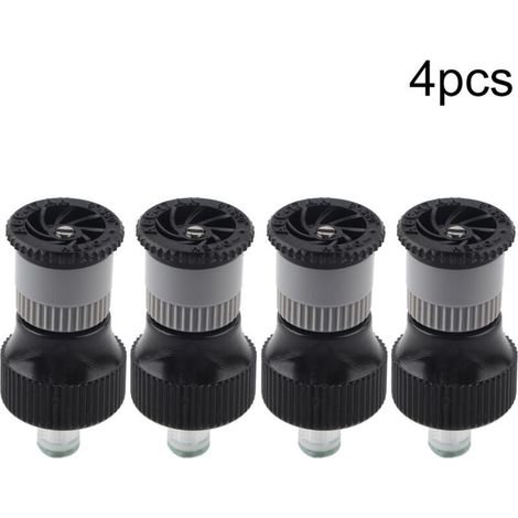 Jeffergarden Buse d'arrosage en plastique pour jardin, outil d'irrigation, filetage femelle G1/2 po DN15, lot de 4 arroseurs enterrés, buse réglable, pour pelouses