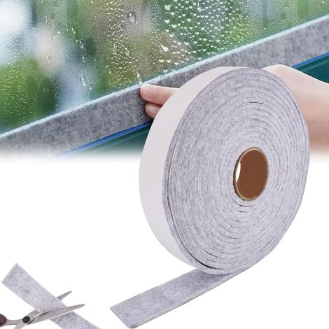 Rollo de fieltro autoadhesivo, 5 m x 3 cm, 4,5 mm de grosor, de fácil corte. (1/5)