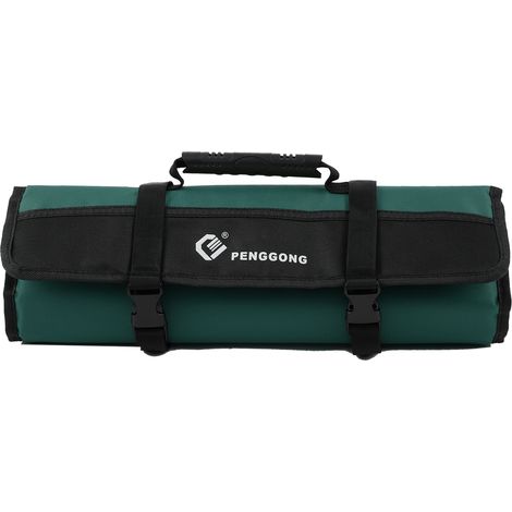 PENGGONG Sac à Outils en Rouleau Transportable Pochette à Outils à Mains Multipoches Organiseur Trousses à Outils d'Urgence pour Entretien Électricien Installateur Menuisiers
