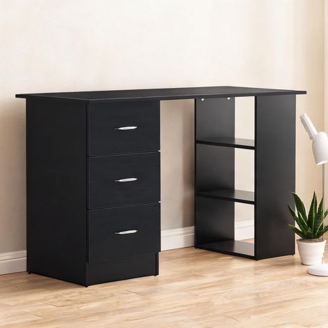 Bureau noir en bois 120 x 49 x 72 cm (1/5)