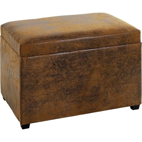 Banc Coffre de Rangement "Timmy" 58cm Marron