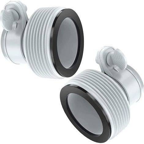 Adattatore per tubo della pompa, confezione da 2, adattatore per tubo della piscina per raccordi da 1,5" e 1,25". (1/5)