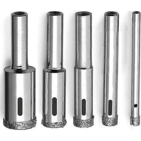 Glass Drill Bit Set- Drill Bits Glass Hole Saw Bottle Remover Tool-- (1/5)