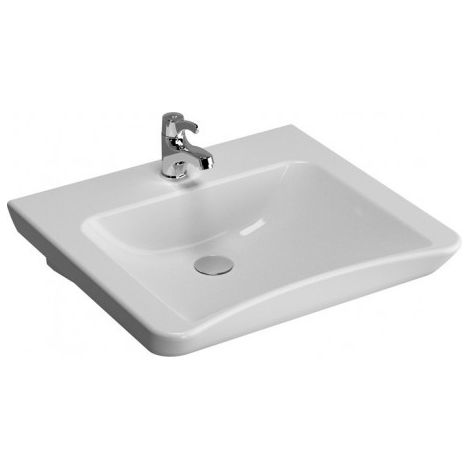 Lavabo CONFORMA VITRAFLUSH à fond creux, sans rebord de chasse, 350 x 700 mm blanc VITRA
