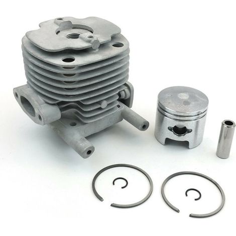 Cylindre Shindaiwa B45 (40 mm), cylindre de 40 mm de diamètre, avec segments de piston, réparation de compression, convient pour la débroussailleuse Shindaiwa B45.
