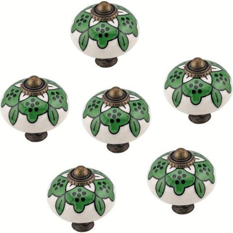 Maniglie per mobili, maniglie in ceramica per mobili, maniglie per toeletta, maniglie per cassetti, maniglie per toeletta con viti di montaggio - Crezuo