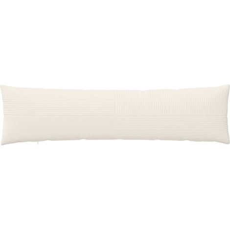 vidaXL Funda de almohada 2 pcs ALMELO Crema 40 x 145 cm pana (1/2)