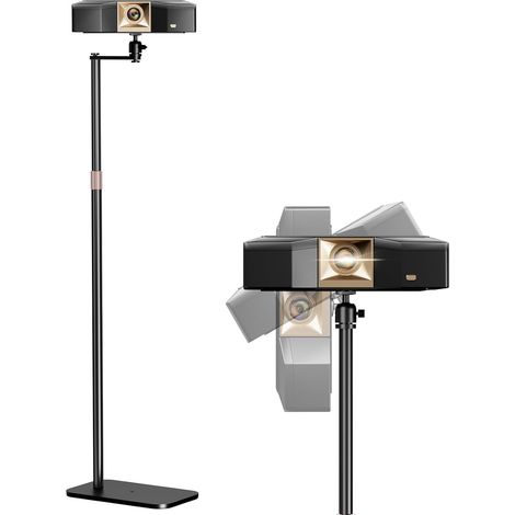 Support pour projecteur, Hauteur réglable de 92,4 cm à 123,4 cm avec Rotation d'angle à 360°, Supporte jusqu'à 5 kg (1/5)