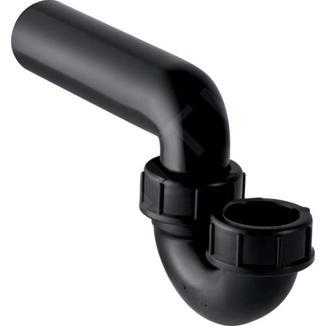 Geberit - Siphon pour éviers, avec raccord à joint américain, entrée / sortie horizontale, d 40 mm, d1 50 mm 152.033.16.1