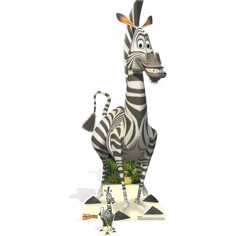 Figurine en carton Marty le Zèbre Madagascar Hauteur 154 cm (1/5)