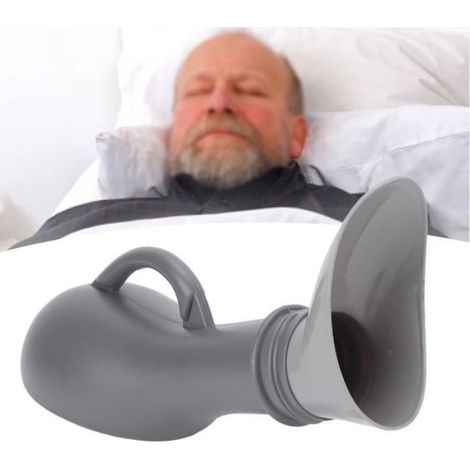 Vvikizy Urinoir pour hommes Bouteille d'urinoir mâle à poignée anti-déversement pour urinoir pour homme pour patient hygiene corps (1/4)