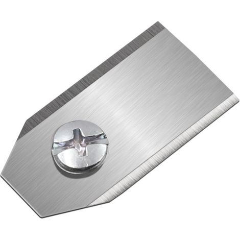 (35 x 18 x 0.45mm,Argent), 1pcs Lame de Tondeuse Robot, Lame de Rechange Universelle pour Tondeuse Automatique, Accessoires de Désherbage pour Tondeu