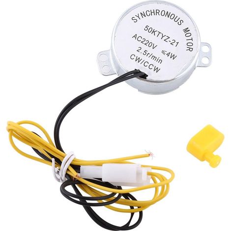 Rotator Motor, Synchronous Motor, Egg Rotator Motor 110/220V with Connector Egg Turner Duck Accessory (220V)