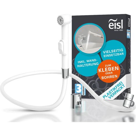 EISL Waschbeckenbrause Bidet-Handbrause Bad Waschküche Waschbeckendusche Set mit Schlauch Adapter Toilettenbrause Hundebrause Mit Halterung Antikalk DX25W-A (1/5)